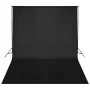 Sistema de soporte de telón fondo 500x300 cm negro de vidaXL, Fondos - Ref: Foro24-160070, Precio: 96,80 €, Descuento: %