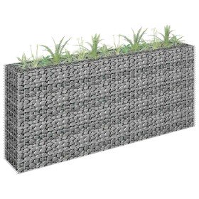 Arriate de gaviones de acero galvanizado 180x30x90 cm Arriate de gaviones de acero galvanizado 180x30x90 cm