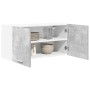 Mueble colgante con estante Riga Gris Concreto 80 x 31 x 40 cm