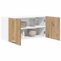 Mueble colgante con puerta Riga Roble artesanal 80 x 31 x 40 cm
