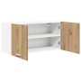 Mueble colgante con puerta Riga Roble artesanal 80 x 31 x 40 cm