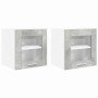 Mueble colgante Riga 2 pcs Gris Concreto 40 x 31 x 40 cm en Armarios de cocina | Comprar online en Foro24