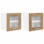 Mueble colgante Riga 2 pcs Roble artesanal 40 x 31 x 40 cm