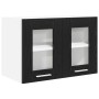 Mueble colgante con estante Riga Roble Negro 60 x 31 x 40 cm