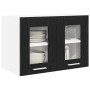 Mueble colgante Riga 2 pcs Roble Negro 60 x 31 x 40 cm