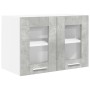 Mueble colgante con estante Riga Gris Concreto 60 x 31 x 40 cm