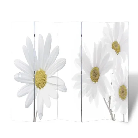 Biombo divisor plegable 200x170 cm flores de vidaXL, Divisores de ambientes - Ref: Foro24-240479, Precio: 125,27 €, Descuento: %