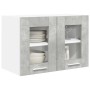 Mueble colgante Riga 2 pcs Gris Concreto 60 x 31 x 40 cm