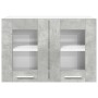 Mueble colgante Riga 2 pcs Gris Concreto 60 x 31 x 40 cm