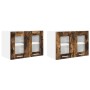 Mueble colgante Riga 2 pcs Roble ahumado 60 x 31 x 40 cm