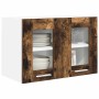 Mueble colgante Riga 2 pcs Roble ahumado 60 x 31 x 40 cm