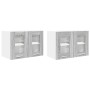 Mueble colgante Riga 2 pcs Gris Sonoma 60 x 31 x 40 cm