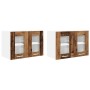 Mueble colgante Riga 2 pcs Madera Vieja 60 x 31 x 40 cm