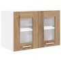 Mueble colgante Riga 2 pcs Roble artesanal 60 x 31 x 40 cm