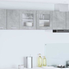 Mueble colgante con puerta Riga Gris Concreto y 80 x 31 x 40 cm en Armarios de cocina | Comprar online en Foro24