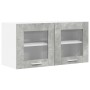 Mueble colgante con puerta Riga Gris Concreto y 80 x 31 x 40 cm
