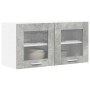 Mueble colgante con puerta Riga Gris Concreto y 80 x 31 x 40 cm