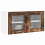 Mueble colgante con puerta Riga Roble Ahumado y 80 x 31 x 40 cm