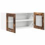 Mueble colgante con puerta Riga Roble Ahumado y 80 x 31 x 40 cm