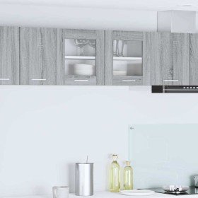 Mueble colgante con estante Riga Gris Sonoma y 80 x 31 x 40 cm