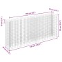 Arriate de gaviones de acero galvanizado 180x30x90 cm