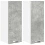 Mueble colgante Riga 2 pcs Gris Concreto y 30 x 31 x 80 cm