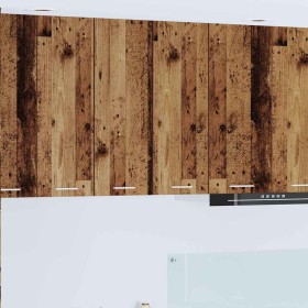 Mueble colgante con estante Riga Madera Vieja y 30 x 31 x 80 cm