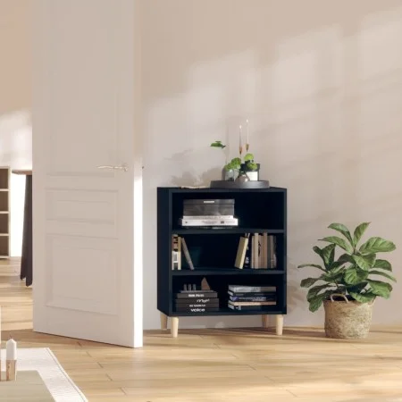 Aparador de madera contrachapada negro 57x35x70 cm de vidaXL, Aparadores - Ref: Foro24-806050, Precio: 47,47 €, Descuento: %