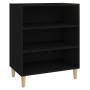 Aparador de madera contrachapada negro 57x35x70 cm de vidaXL, Aparadores - Ref: Foro24-806050, Precio: 49,45 €, Descuento: %