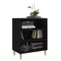 Aparador de madera contrachapada negro 57x35x70 cm de vidaXL, Aparadores - Ref: Foro24-806050, Precio: 49,45 €, Descuento: %