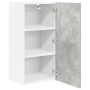 Mueble colgante con puerta Riga Gris Concreto y 40 x 31 x 80 cm