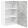 Mueble colgante con puerta Riga Gris Concreto y 50 x 31 x 80 cm