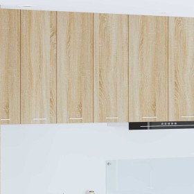 Mueble colgante con estante Riga Roble Sonoma 60 x 31 x 80 cm