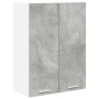 Mueble colgante con estante Riga Gris Concreto 60 x 31 x 80 cm