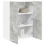 Mueble colgante con estante Riga Gris Concreto 60 x 31 x 80 cm