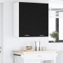 Mueble colgante con estante Riga Roble Negro 80 x 31 x 80 cm