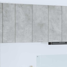 Mueble colgante con estante Riga Gris Concreto 80 x 31 x 80 cm