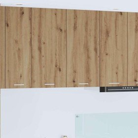 Mueble colgante con puerta Riga Roble artesanal 80 x 31 x 80 cm en Armarios de cocina | Comprar online en Foro24