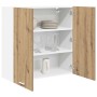 Mueble colgante con puerta Riga Roble artesanal 80 x 31 x 80 cm