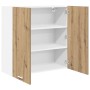 Mueble colgante con puerta Riga Roble artesanal 80 x 31 x 80 cm