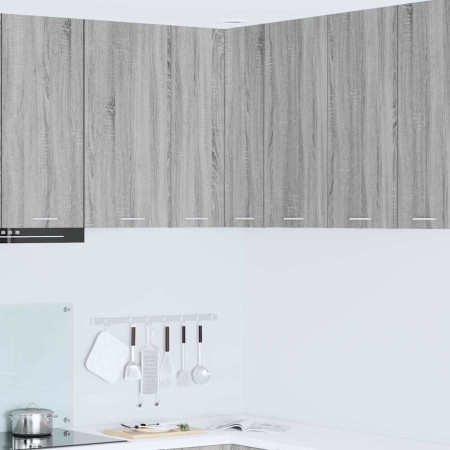 Mueble colgante con estante Riga Gris Sonoma y 57 x 57 x 80 cm