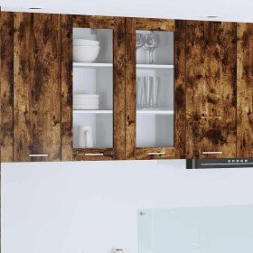 Mueble colgante Riga 2 pcs Roble ahumado 40 x 31 x 80 cm