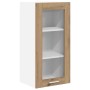 Mueble colgante con puerta Riga Roble artesanal 40 x 31 x 80 cm