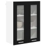 Mueble colgante con estante Riga Roble Negro 60 x 31 x 80 cm