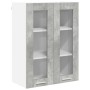 Mueble colgante con estante Riga Gris Concreto 60 x 31 x 80 cm