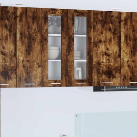 Mueble colgante con estante Riga Roble ahumado 60 x 31 x 80 cm