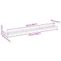 Arriate de gaviones de acero galvanizado 270x30x10 cm