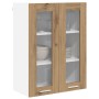 Mueble colgante con puerta Riga Roble artesanal 60 x 31 x 80 cm