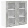Mueble colgante con estante Riga Gris Concreto 80 x 31 x 80 cm