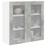 Mueble colgante con estante Riga Gris Concreto 80 x 31 x 80 cm